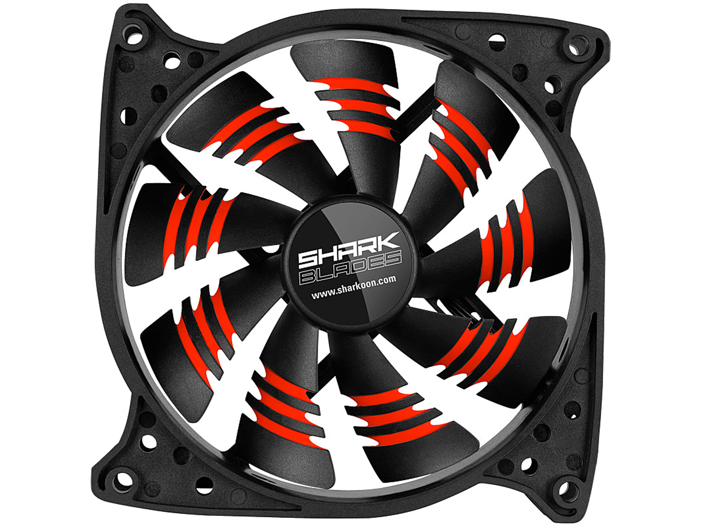 Sharkoon 000SKBG 120mm Shark Blade 120mm Cooling Case Fan – Green