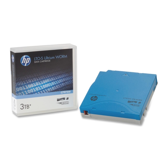 HP C7975W Light Blue 3TB LTO Ultrium 5 WORM Data Cartridge