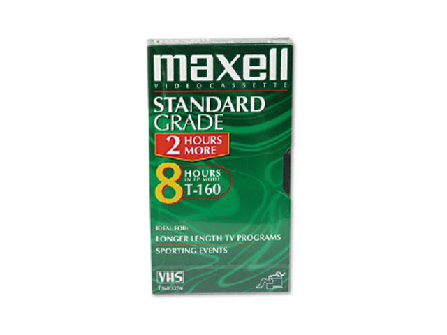 maxell 213010 160 Min Stan   Vhs Video Cass 1 Pack