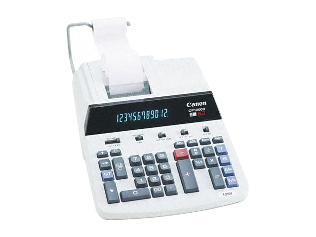 Canon USA CP1200D CP1200D Two Color Ribbon Printing Calculator, 12 