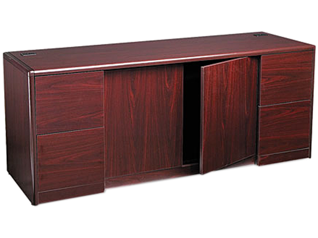 HON 10742NN 10700 Series Credenza With Doors, 72w x 24d x 29 1/2h, Mahogany