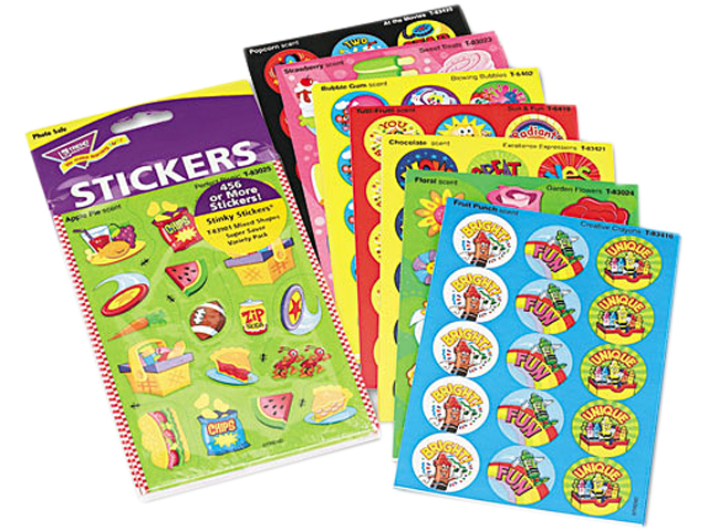 TREND T83901 Stinky Stickers Variety Pack, Sweet Scents, 480/Pack