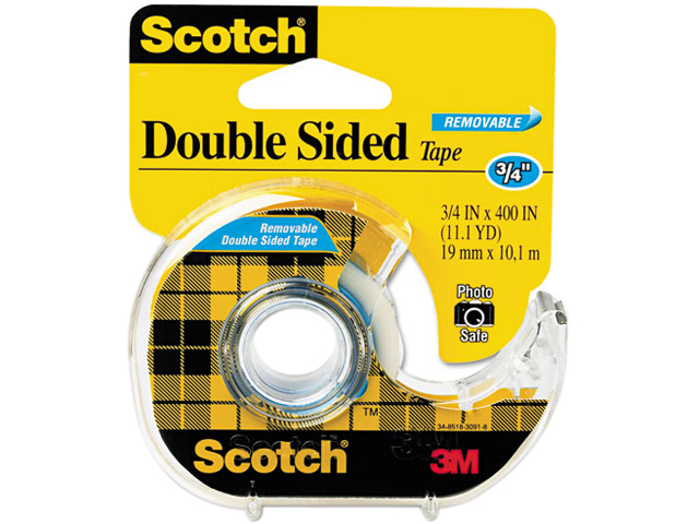 667 Double Sided Removable Office Tape And Dispenser  3/4' X 400''