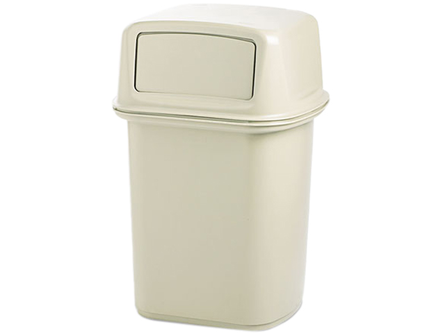 Rubbermaid Commercial 9171 88BG Ranger Fire Safe Container, Square, Structural Foam, 45 gal, Beige