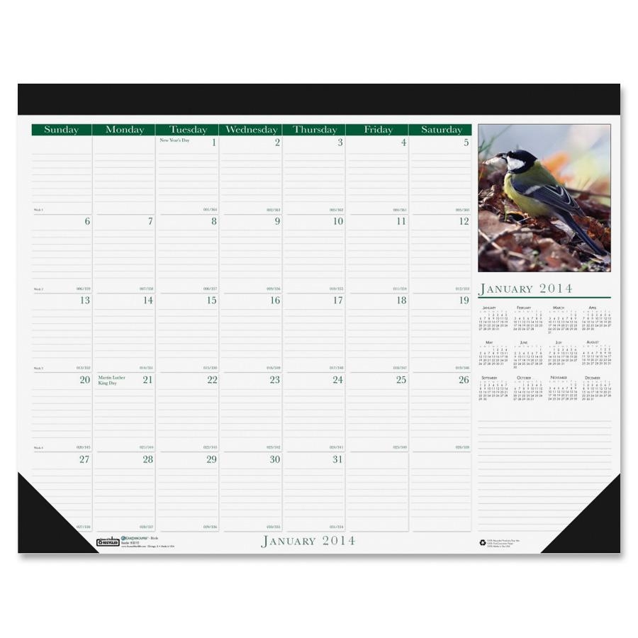 House Of Doolittle 1926 Wild Birds Monthly Desk Pad Calendar