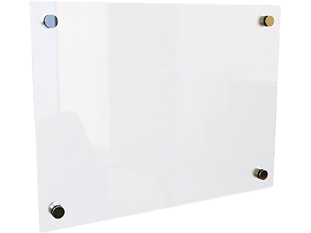 Best Rite 83949   Enlighten Glass Board, Frameless, Frosted Pearl, 24" x 18" x 1/8", 1 Each