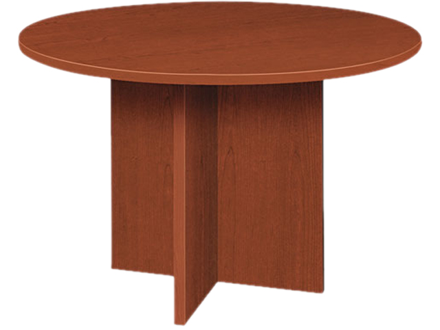 Basyx BLC48DA1A1 BL Laminate Series Medium Cherry Round Conference Table