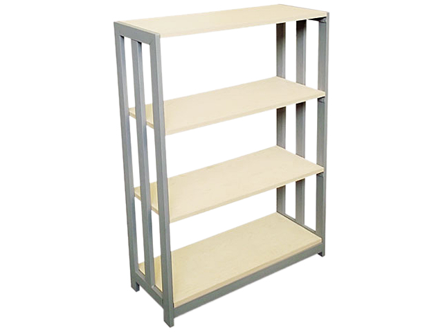 Linea Italia LITSH735OAT Trento Line Bookcase, 31 1/2w x 11 5/8d x 43 1/4h, Oatmeal