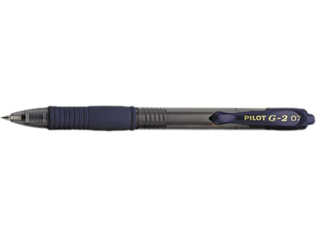 Pilot 31187 G2 Roller Ball Retractable Gel Pen, Navy Ink, Fine, Dozen