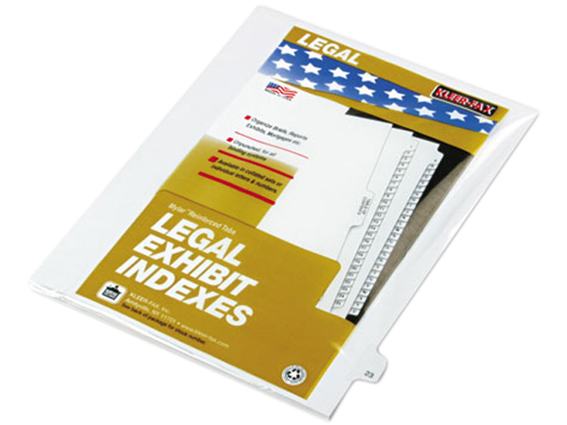 Kleer Fax 82223 80000 Series Legal Index Dividers, Side Tab, Printed "23", 25/Pack