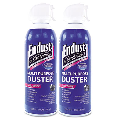 Endust 11407 Compressed Air Duster for Electronics, 10oz, 2 per Pack