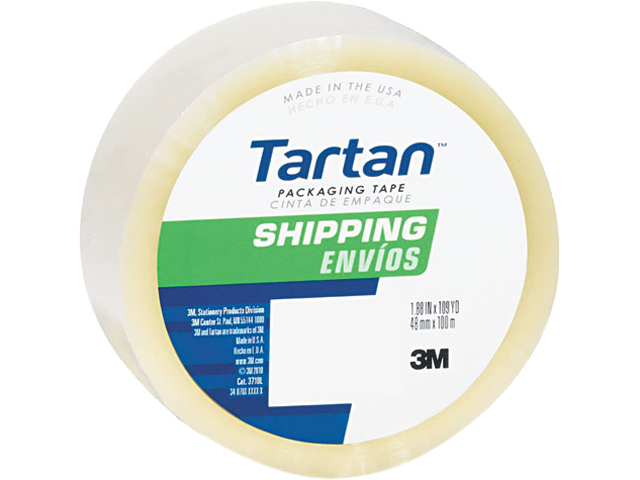 Tartan 3710 6 General Purpose Packing Tape, 2" x 55 yards, 3" Core, Clear