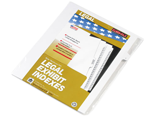 Kleer Fax 91007 90000 Series Legal Exhibit Index Dividers, Side Tab, Printed "7", 25/Pack