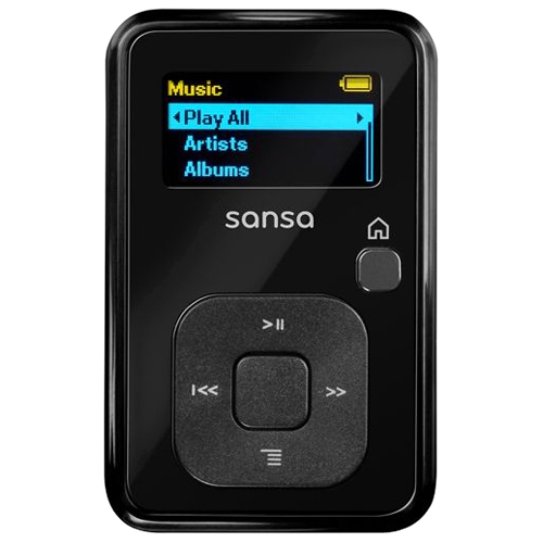 SanDisk Sansa Clip+ 1.0" Black 2GB  Player SDMX18R 002GK A57