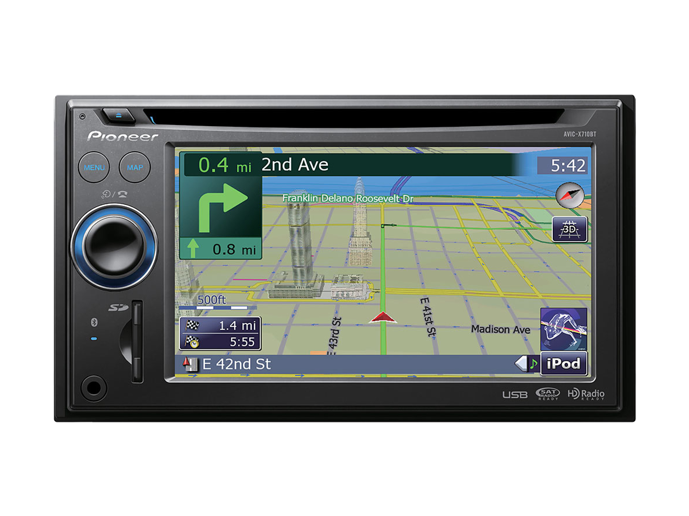 Pioneer 5.8" In Dash Navigation with CD Player