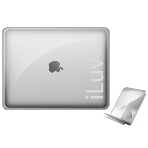 iLuv   Ultra Thin Case w/ tatz graphics for iPad (CLEAR)