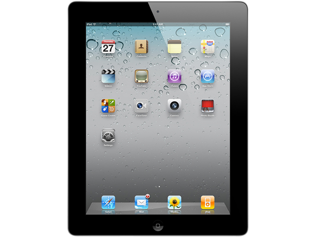 Refurbished Apple iPad 2 Apple A5 1 GB Memory 16 GB 9.7" with Wi Fi   Black iOS 5