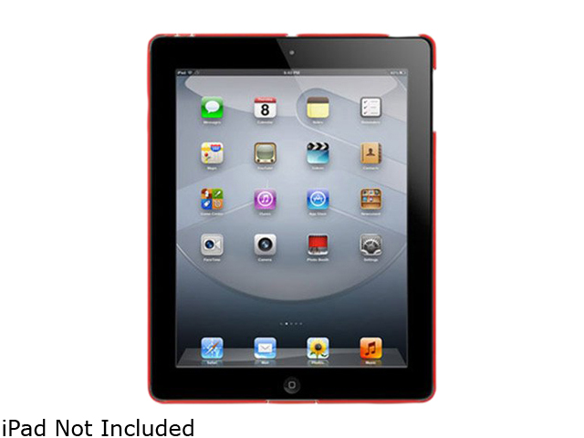 SwitchEasy SW NUIP3 R Nude Slim Case for iPad with Retina Display & iPad 2   Red