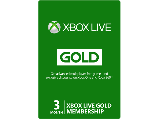 Microsoft Xbox LIVE 12 Month Gold Membership Card