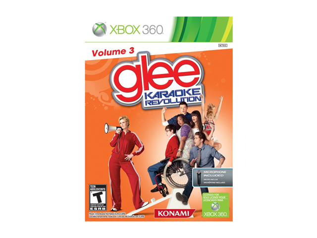      Karaoke Revolution Glee Volume 3 Bundle Xbox 360 Game KONAMI