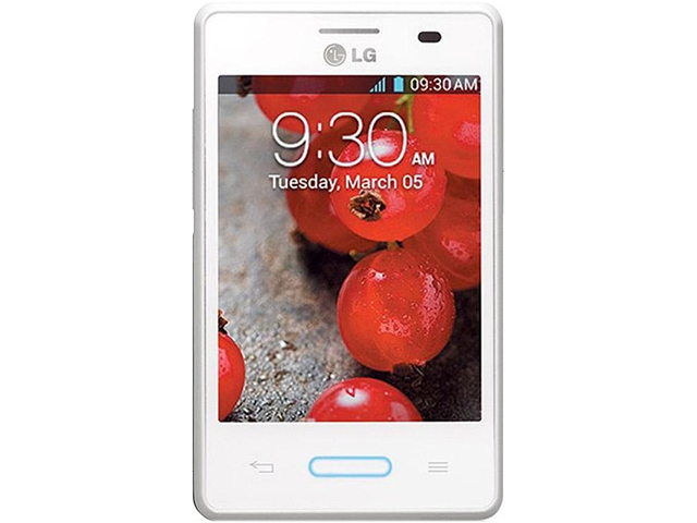 LG Optimus L3 II E425 4 GB (1.6 GB user available), 512 MB RAM White Unlocked GSM Android Cell Phone 3.2"