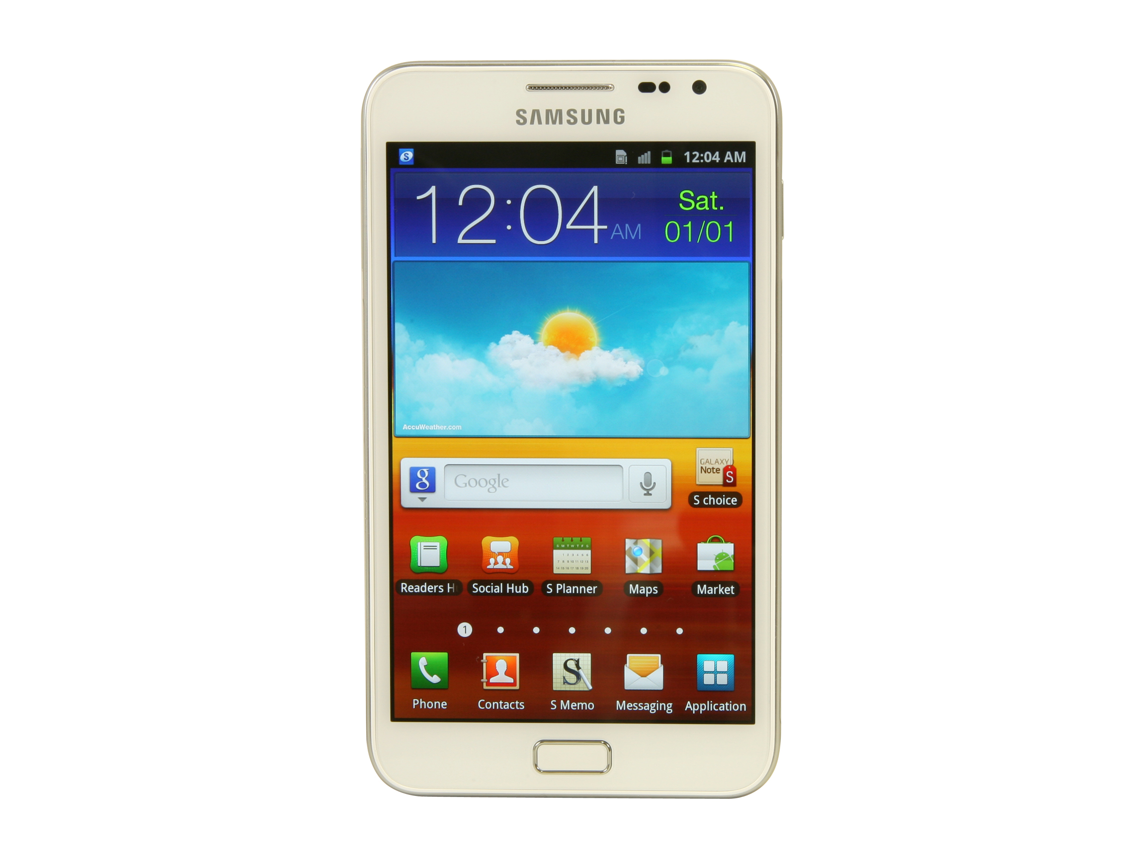 Samsung Galaxy Note 16GB White 3G Unlocked GSM Smart Phone w/ Android OS 2.3 / 8 MP Camera (N7000)