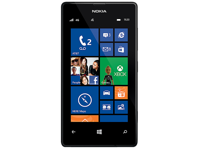 Refurbished Nokia Lumia 520 8GB 3G Black AT&T Unlocked Cell Phone 4.0" 512MB RAM