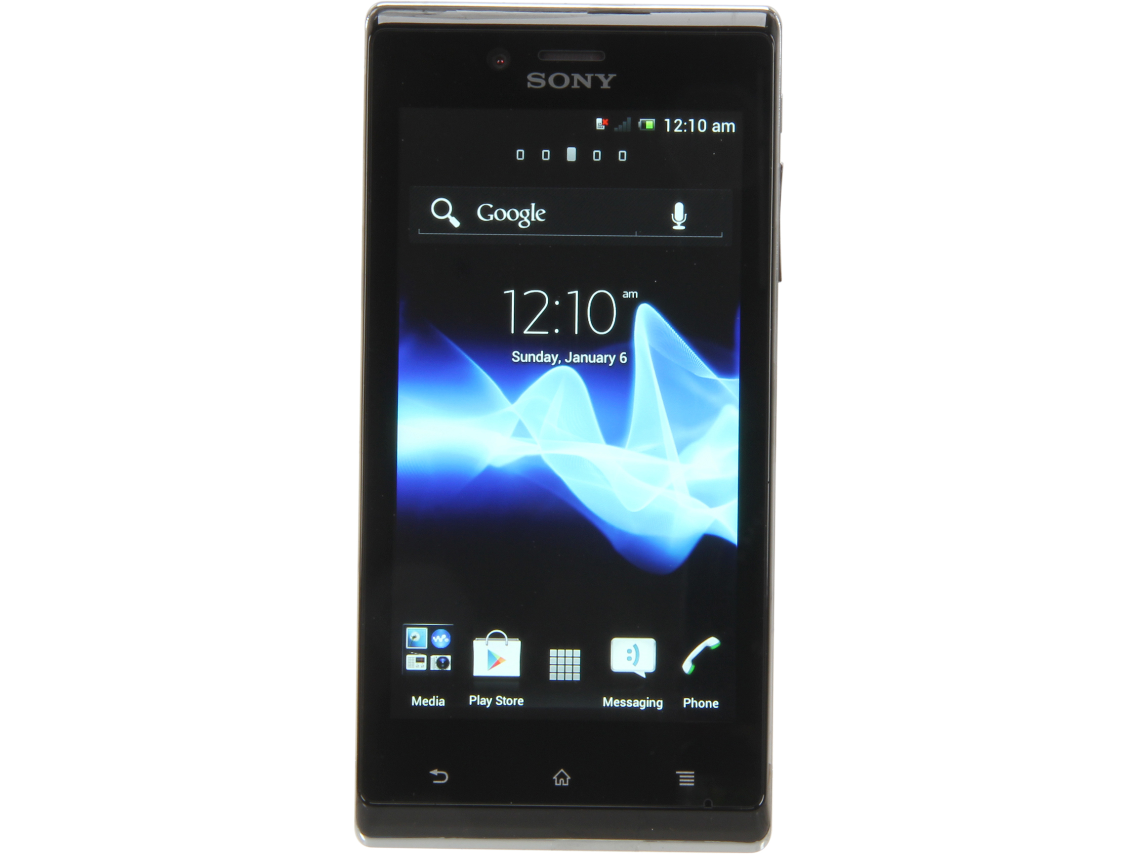 Sony Xperia J ST26a 4 GB (2 GB user available), 512 MB RAM Gold Unlocked Cell Phone 4.0"