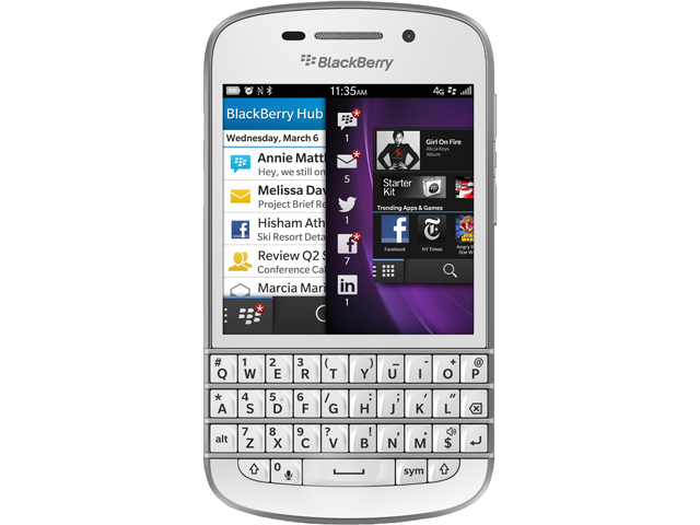 BlackBerry Q10 Black 3G 4G LTE Dual Core 1.5GHz 16GB Unlocked Cell Phone