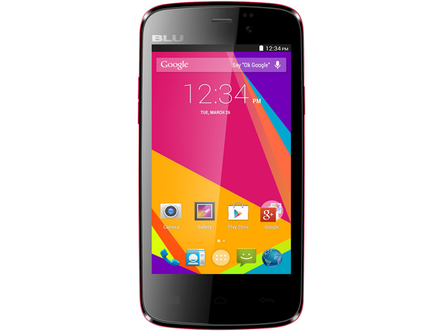 Blu Life Play Mini L190a 4GB 3G Pink Unlocked GSM Dual SIM Android Cell Phone 4.0" 512MB RAM