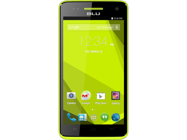 Blu Studio 5.0 C HD D535u 8GB 4G Yellow 8GB Unlocked GSM Dual SIM Quad Core Phone 5" 1GB RAM