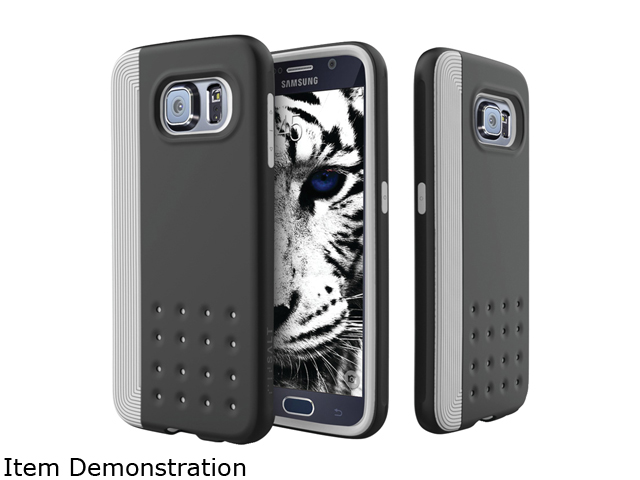 Caseology Sleek Armor Threshold Series Gray/Black Case for Samsung Galaxy S6 ST GS6 EDG GYBK