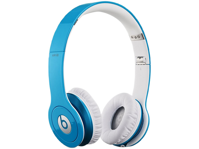 Beats by Dr. Dre Blue 3.5mm High Performance On Ear Headphones Solo HD