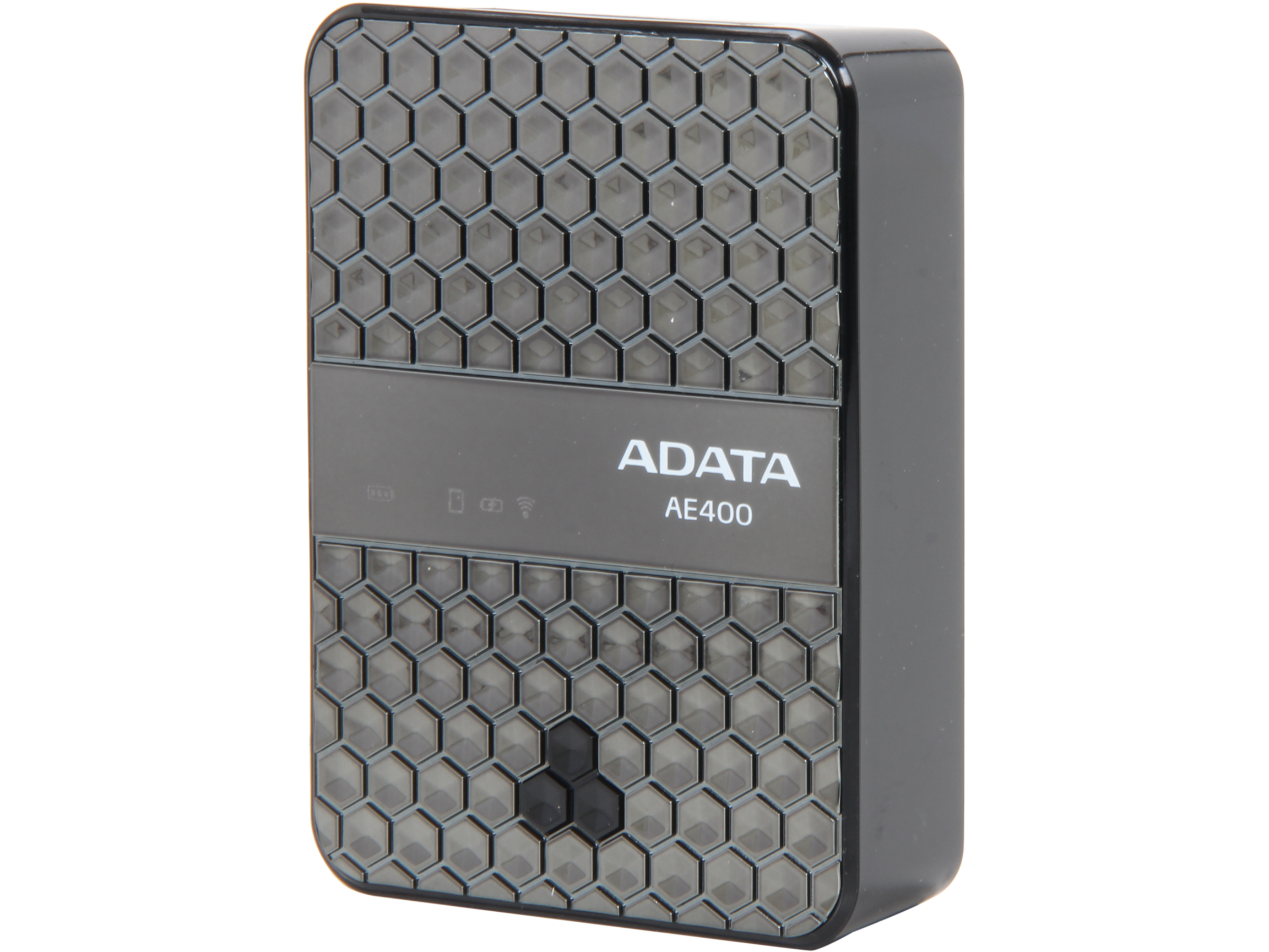 ADATA DashDrive Air AE400 Black 5000 mAh Wireless Storage Reader and Power Bank AAE400 CBKSV