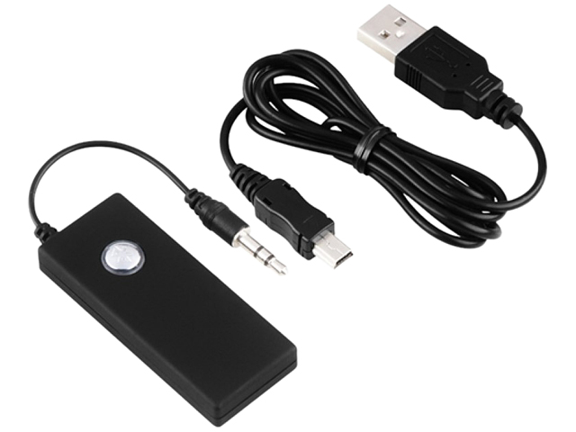 Insten Bluetooth Transmitter with 3.5 mm Audio Cable Compatible with HTC One M7, Black