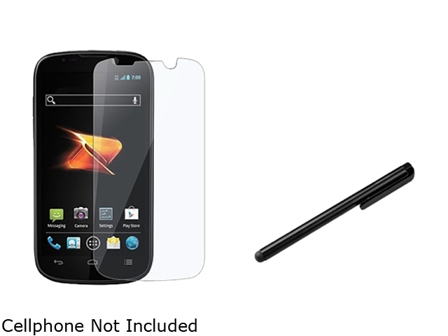 Insten 6X Reusable Screen Protector +Black Universal Touch Screen Stylus Compatible With ZTE N861 Warp Sequent