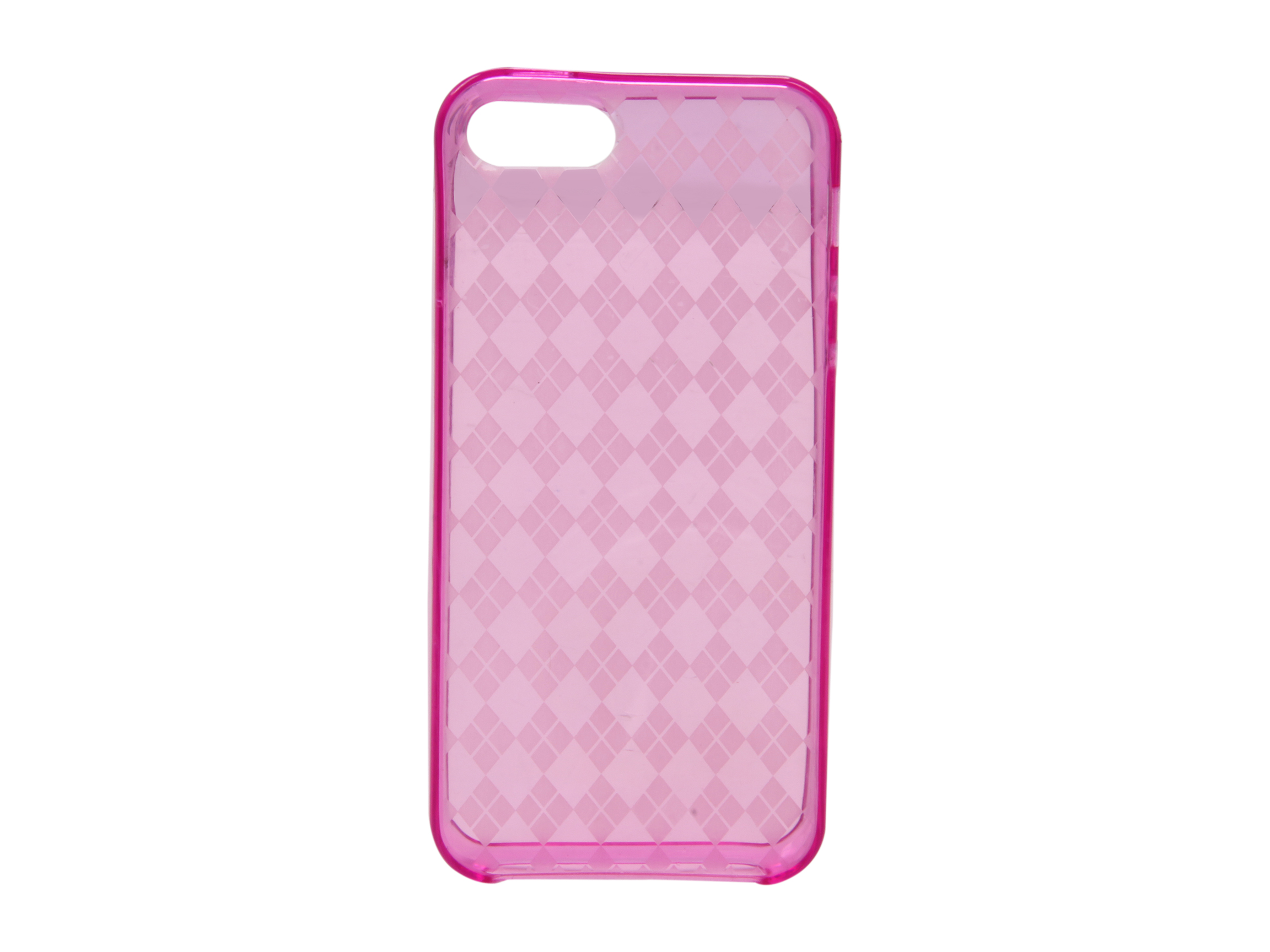 AMZER Luxe Argyle Hot Pink Solid High Gloss TPU Soft Gel Skin Fit Case For iPhone 5 AMZ94511