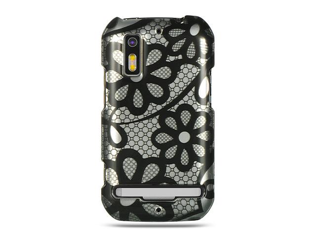 Motorola Photon 4G MB855 Black Lace Design Crystal Case