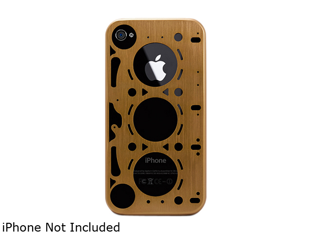 ID America Gasket Gold Aluminum Case for iPhone 4S/4 IDC402GLD