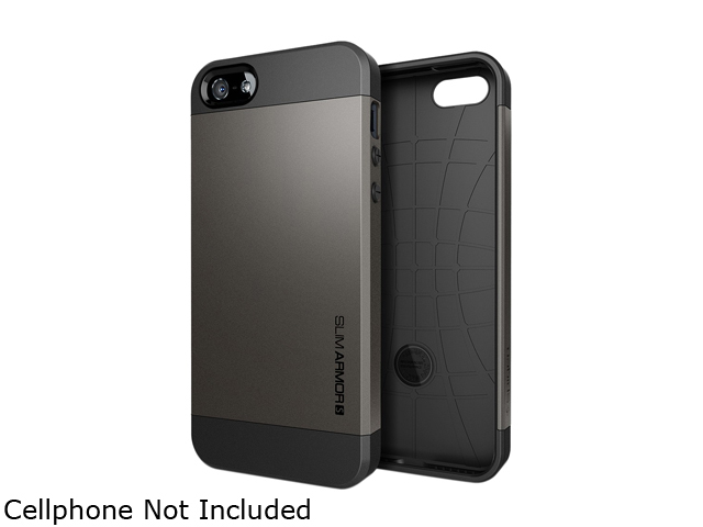 Spigen Slim Armor S Gunmetal Spider Web Case For iPhone 5 / 5S SGP10475