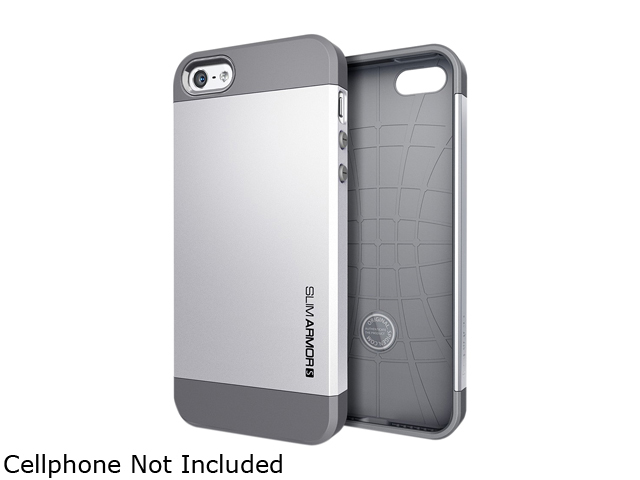 Spigen Slim Armor S Satin Silver Spider Web Case For iPhone 5 / 5S SGP10476