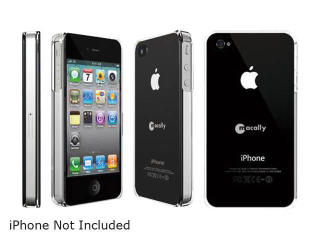      macally Clear Snap on Protective Case For iPhone 4 (METROCP4