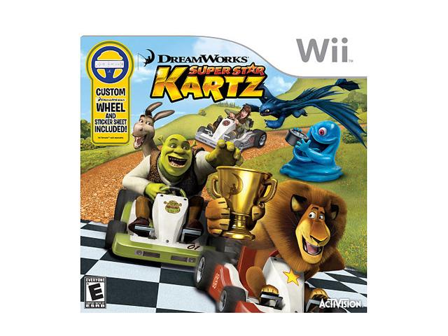    Dreamworks Super Star Kartz w/Wheel Wii Game Activision