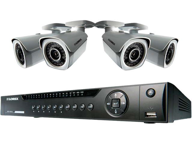 Lorex LNR4082TC4B 8 Channel 8 channel NVR With 4 POE 1080P HD IP Bullet Cameras