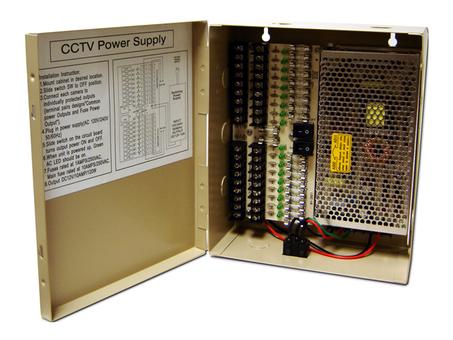    Q See QS1210 18 Camera Power Distribution Panel   12 V