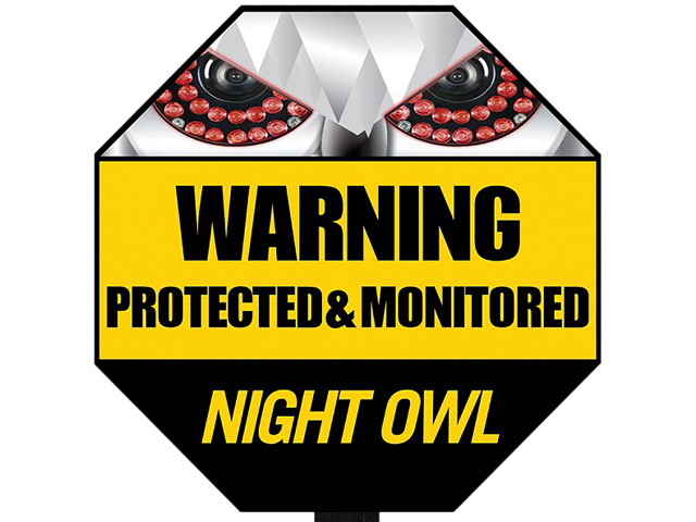 Night Owl A GYSS Reflective Outdoor Yard Stake Sign