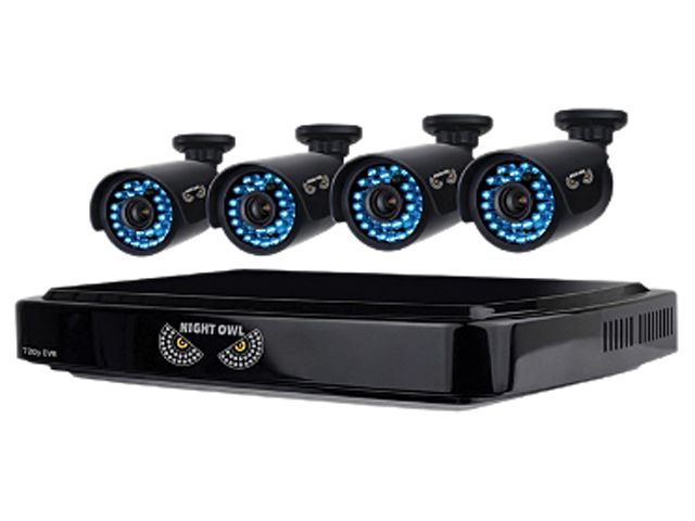 Night Owl B A720 81 4 8 Channel Smart HD Video Security System w/ 1TB HDD and 4 x 720p AHD Cameras