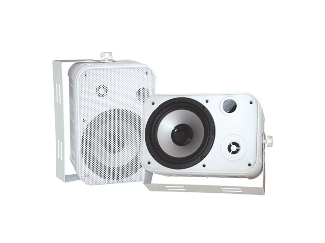 PYLE PD WR50W 2 CH 6.5" Indoor / Outdoor Waterproof White Speakers Pair