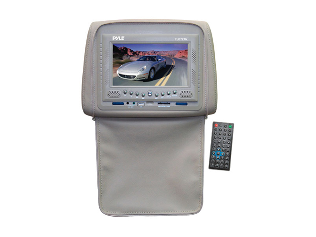    PYLE 7 Adjustable Headrest Monitor w/Built in DVD Player 