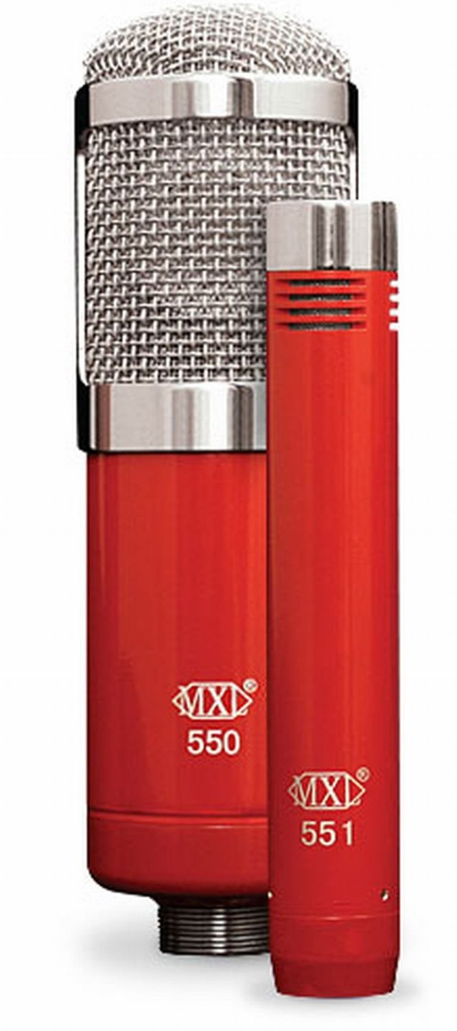 MXL 550/551R Microphone Ensemble   Red